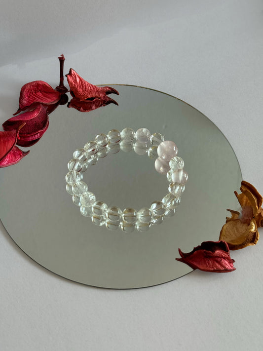 White Radiance Rutilated Quartz Bracelet