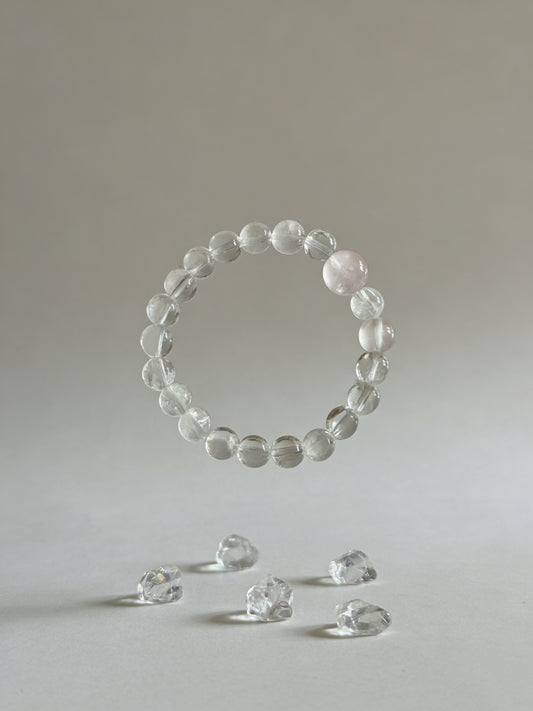 White Radiance Rutilated Quartz Bracelet