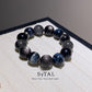 🔮 Your Destiny Bracelet: Blue Tiger Eye + Obsidian for Cosmic Protection